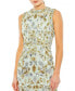 ფოტო #2 პროდუქტის Women's Sequined, High Neck, Sleeveless Sheath Midi Dress