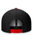 Фото #4 товара Men's Black, Red Chicago Blackhawks Fundamental Colorblocked Snapback Hat