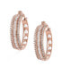 ფოტო #1 პროდუქტის Women's Embellished Hoop Earrings