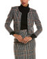 Фото #1 товара Oscar De La Renta Houndstooth Boucle Wool & Alpaca-Blend Jacket Women's Brown 16