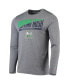 Фото #2 товара Men's Gray Notre Dame Fighting Irish Wordmark Slash Long Sleeve T-shirt