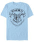 Фото #1 товара Men's Hogwarts Crest Short Sleeve Crew T-shirt