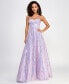 Фото #1 товара Juniors' Sequin Embellished Sleeveless Gown, Created for Macy's