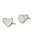 ფოტო #3 პროდუქტის Stainless Steel Polished with CZ Heart Earrings