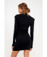 ფოტო #5 პროდუქტის Women's High Neck Knit Dress