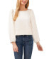 Фото #1 товара Women's Long Sleeve Puff Sleeve Blouse with Topstitching