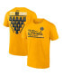 Фото #1 товара Men's Gold Denver Nuggets 2023 NBA Finals Champions Close Out Jersey Roster T-shirt
