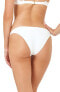 L*Space Womens Camacho Low Rise Bikini Bottom Swimwear White Size S