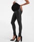 Women's Matt Coated Maternity Leggings Черный, 2 - фото #8