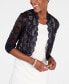 Фото #2 товара Scalloped Sequin Lace Bolero