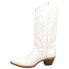 Corral Boots White Embroidery Snip Toe Cowboy Womens White Casual Boots Z5046