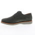 Фото #11 товара Мужские туфли DUNHAM Clyde Plain Toe Dark Grey, шнуровка, на зауженной ноге, EE+, из нубука