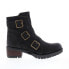 Фото #1 товара Diba True Roll Around 49750 Womens Black Leather Zipper Ankle & Booties Boots 6
