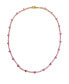 ფოტო #2 პროდუქტის Cubic Zirconia Heart Accented Tennis Necklace