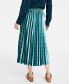 Фото #4 товара Women's Velvet Pleated Midi Skirt, Created for Macy's