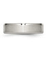 Фото #3 товара Stainless Steel Brushed Polished 6mm Flat Edge Band Ring