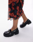 Фото #2 товара Topshop Lacey chunky loafer in black