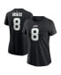 ფოტო #1 პროდუქტის Women's Aaron Rodgers Black New York Jets Name Number T-Shirt