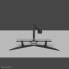 Neomounts Select Desk Mount double display crossbar topfix clamp