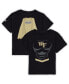 Toddler Boys and Girls Black Wake Forest Demon Deacons Super Hero T-shirt