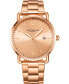 ფოტო #1 პროდუქტის Men's Gold-Tone Link Bracelet Watch 38mm