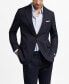 Men's Slim-Fit Herringbone Wool Suit Jacket