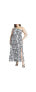 Фото #1 товара Plus Size Zebra Print Flowy Maxi Dress