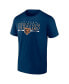 Фото #2 товара Men's Orange, Navy Chicago Bears Throwback T-shirt Combo Set