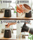 Фото #4 товара Milano Stovetop Espresso Maker Moka Pot 12 Espresso Cup Size 23.6 oz