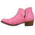 Фото #3 товара Roper Ava Embroidery Snip Toe Cowboy Booties Womens Pink Casual Boots 09-021-156