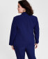 ფოტო #2 პროდუქტის Plus Size Two-Button Blazer