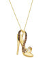 Фото #1 товара Le Vian ombré® Chocolate Ombré Diamond & Nude Diamond High Heel Sandal Pendant Necklace (3/4 ct. t.w.) in 14k Gold, 18" + 2" extender
