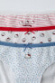 6-14 years/ pack of three hello kitty © 50th anniversary briefs