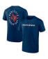 Фото #1 товара Men's Navy Houston Texans Big and Tall Two-Sided T-shirt