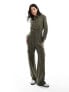 Фото #1 товара Mango utlity oversized jumpsuit in khaki