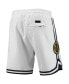 Men's White Milwaukee Brewers Team Logo Shorts