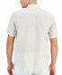 Фото #2 товара Men's Slim-Fit Floral Ditsy-Print Button-Down Linen Shirt