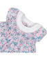 ფოტო #2 პროდუქტის Layette Baby Girl Short Sleeve Linen Dress with Ruffle Collar, Infant