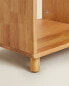 Wood storage sideboard