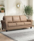 Фото #7 товара 80.3" W Faux Leather Wilshire Sofa with Rolled Arms