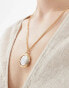 Фото #2 товара DesignB London large pearl pendant necklace in gold