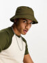 Фото #3 товара New Look plain bucket hat in dark khaki