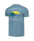 Фото #3 товара Men's Light Blue Michigan Wolverines State Scenery Comfort Colors T-shirt