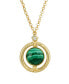 2028 gold-Tone Round Semi Precious Necklace