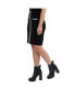 ფოტო #3 პროდუქტის Women's Textured Skirt with Contrast Rib Trim