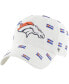 Фото #1 товара Men's and Women's White Denver Broncos Confetti Clean Up Adjustable Hat