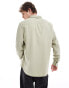 Фото #2 товара AllSaints Laguna long sleeve linen shirt in green