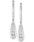 Lab-Created Diamond Graduated Leverback Drop Earrings (1/3 ct. t.w.) in Sterling Silver