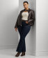 Plus Size Leather Moto Jacket