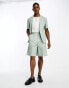 Фото #1 товара ASOS DESIGN bermuda linen mix suit short in sage